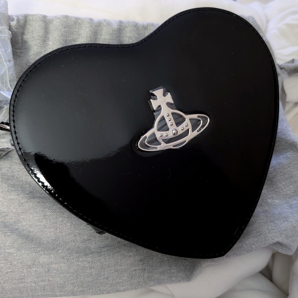 Vivienne Westwood Louise Patent Heart Bag